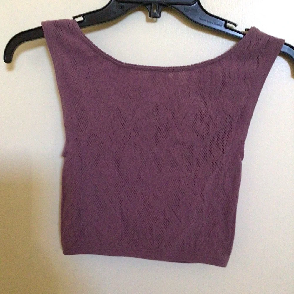 Free People Intimately Lace Knit Crop Top